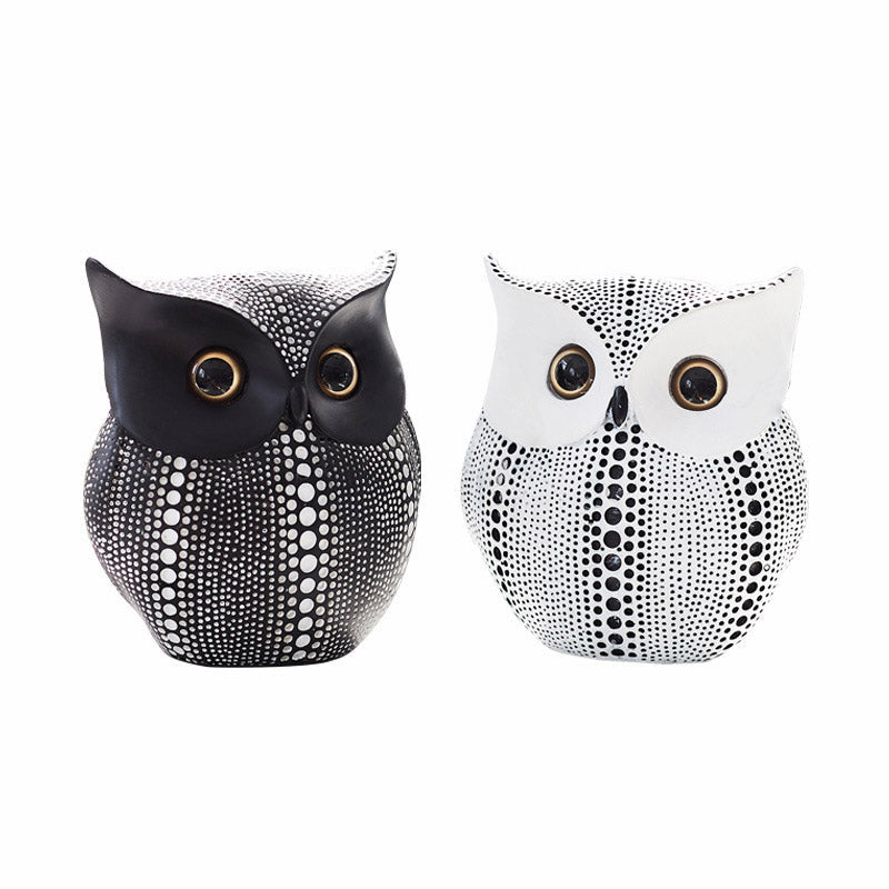 Chubby Spotted Owl Figurine